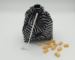 Futterbeutel basic, schwarz-weiß